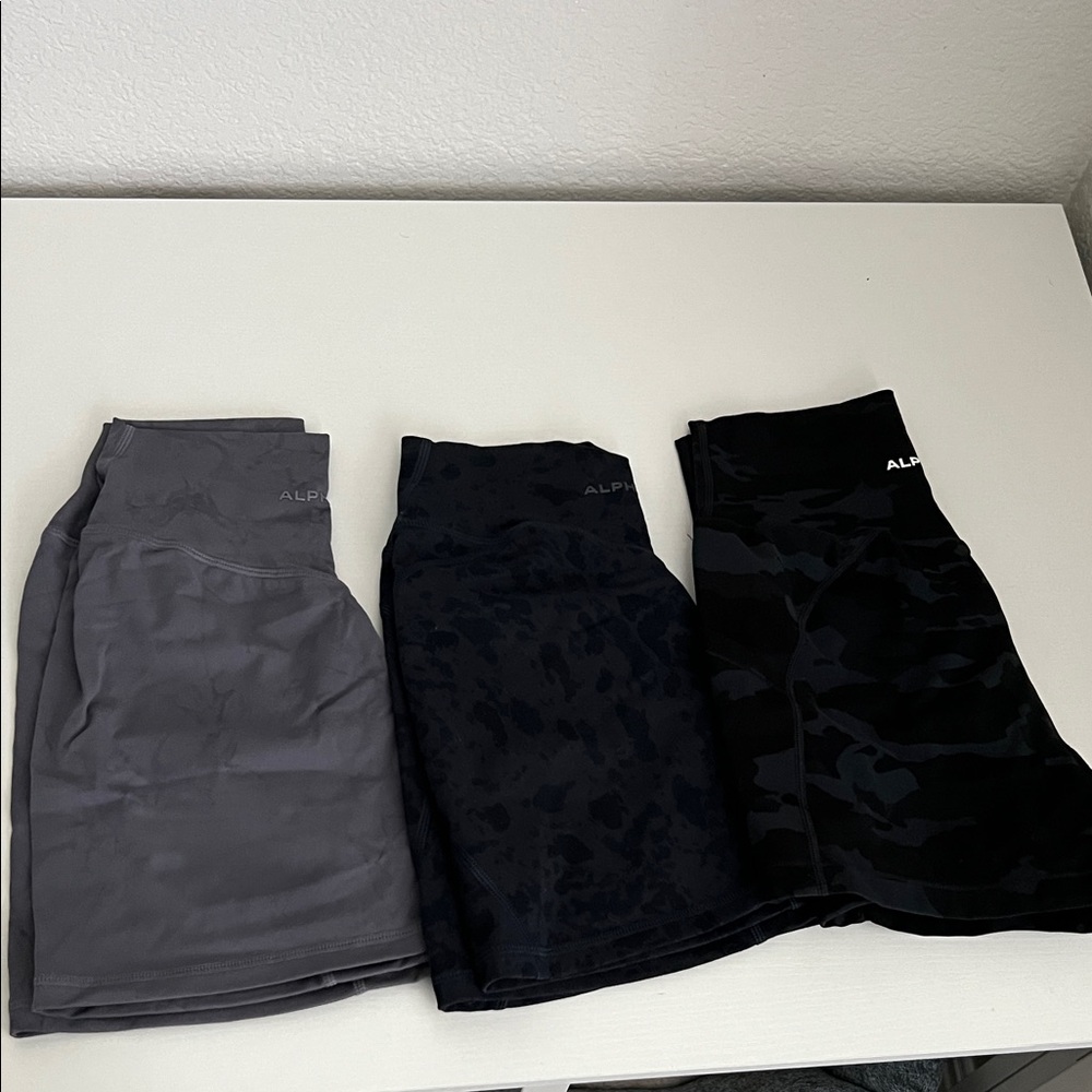 Alphalete 3 pairs of shorts